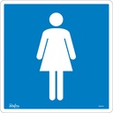 Enseigne de sécurité conforme à la CSA - Women Vinyle 12" x 12"