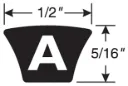 A29 Hi-Power II Courroie en V 1/2" x 5/16" x 29"/31"