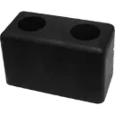 Butoir de pare-choc en caoutchouc 6 x 3-1/4 x 3-1/2 po