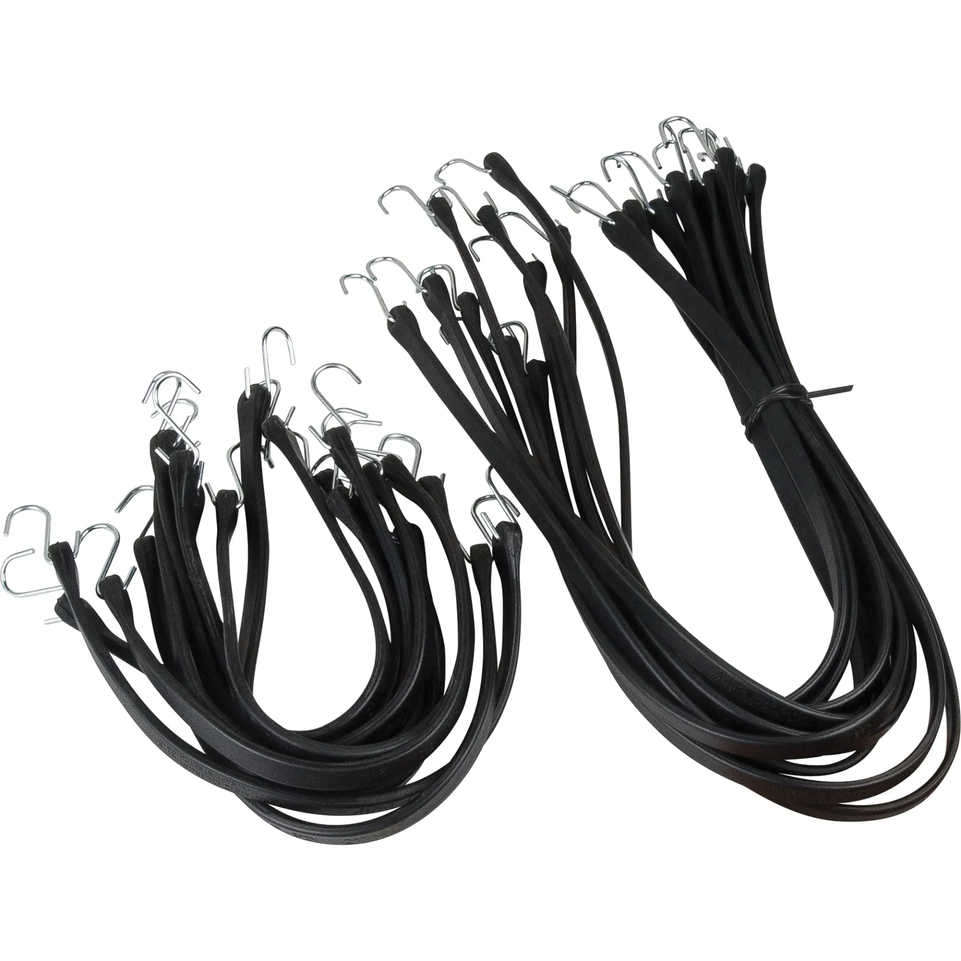 Ensemble d'attaches en caoutchouc avec crochets 10 x 21" & 10 x 41"