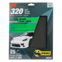 Papier abrasif grain 320 9" x 11" paquet de 5 feuilles