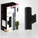 Olivia Luminaire mural extérieur DEL cylindre haut/bas 4-1/4" diam. x 12" haut 2 x 9W 700 lm 3000K