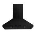 Hamlet-BK Hotte de cuisinière pyramide murale 500 PCM noir mat