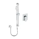 Valens Shower set with handheld shower on rail and separate connection elbow, pressure balanced valve, chrome
