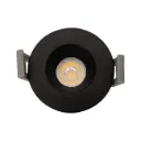 Encastré DEL rond 2-1/8" 7W 500lm 5CCT sélectionnable finition noire