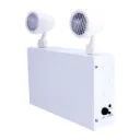 Unité d'éclairage d'urgence à batterie en acier 36W avec 2 têtes DEL 2W 120/277/347V