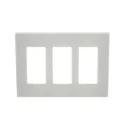 Plaque décorative sans vis 3-groupé blanche