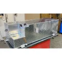 Réservoir de carburant portatif 300L pour camionnette, sous couvre-tonneau, aluminium damier avec jauge