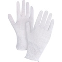 Gants d'inspection légers taille Hommes Poly/coton poignet Non ourlé