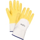 Gants enduits au fini rugueux taille T-Grand/10 Coton paume enduite de Latex de caoutchouc doublure Jersey