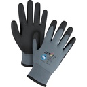 Gants enduits de première qualité ZX-30° taille 2T-Grand/11 Nylon paume enduite de PVC doublure Acrylique