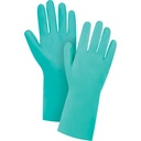 Gants résistants aux produits chimiques à prise en losange taille 8 Nitrile poignet Droit doublure Ouatée