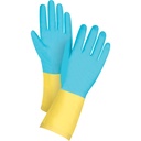 Gants trempés résistants aux produits chimiques taille 9 Néoprène poignet Droit doublure Ouatée