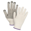 Gants tricotés de poids lourd taille T-petit Poly/coton paume enduite de Un côté